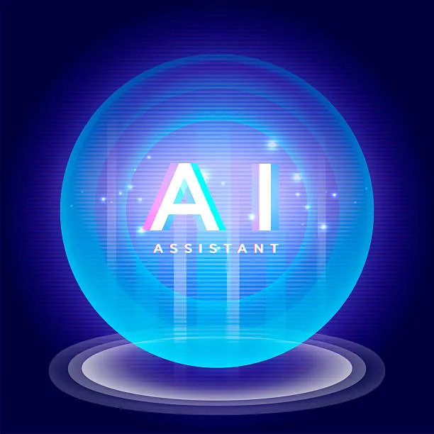 Абстрактная визуализация технологии AI